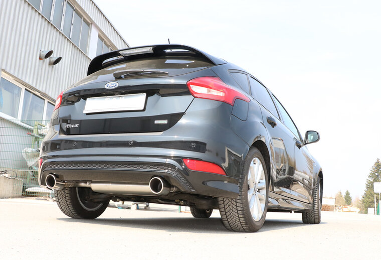 Fox Sportuitlaat Ford Focus MK3 ST-Line Hatchback Achterdemper Rechts/Links Uitlaat - 1x100 Type 16 Rechts/Links