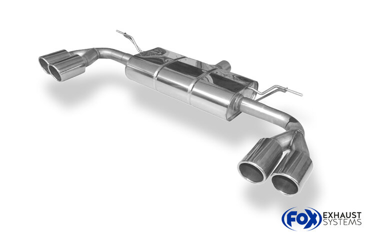 Fox Sportuitlaat Ford Focus MK4 ST-Line - Onafhankelijke wielophanging, uitlaatdemper achter, uitlaat links/rechts - 2x90 Type 25 links/rechts