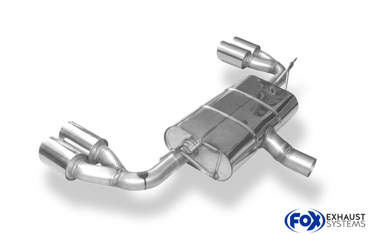 Fox Sportuitlaat Ford Focus MK4 ST-Line - Onafhankelijke wielophanging, uitlaatdemper achter, uitlaat links/rechts - 2x90 Type 25 links/rechts