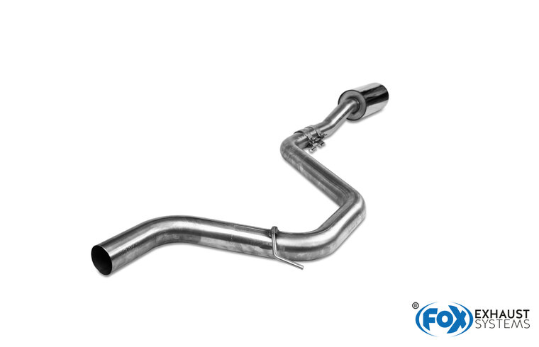 Fox Sportuitlaat Ford Focus MK4 - Starre achteras, voor de uitlaatdemper
