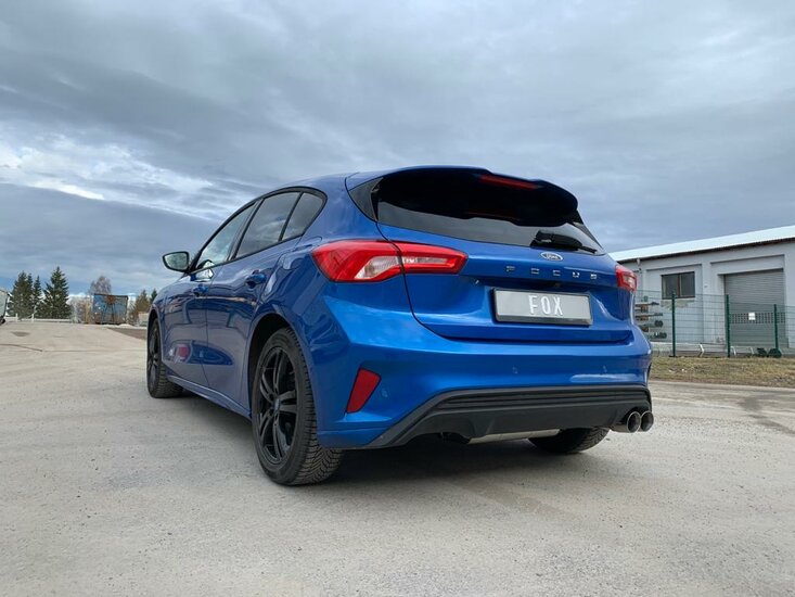 Fox Sportuitlaat Ford Focus MK4 ST-Line - Onafhankelijke wielophanging, uitlaatdemper achter, uitlaat rechts - 2x90 Type 25