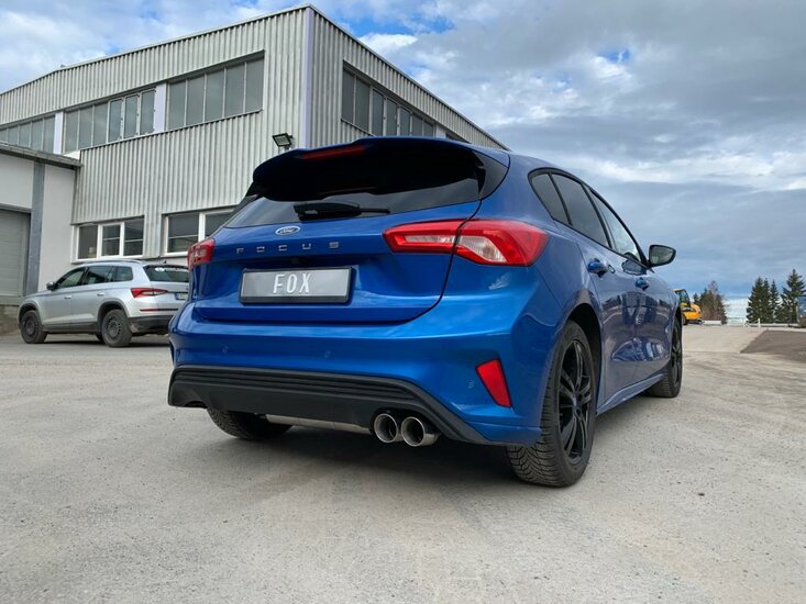 Fox Sportuitlaat Ford Focus MK4 ST-Line - Onafhankelijke wielophanging, uitlaatdemper achter, uitlaat rechts - 2x90 Type 25