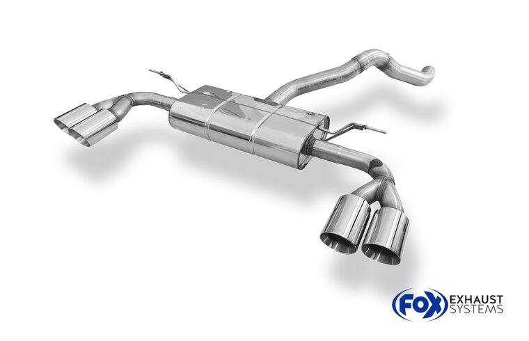 Fox Sportuitlaat Ford Focus MK4 ST-Line - starre achteras, uitlaatdemper achter, uitlaat links/rechts - 2x90 type 25 links/rechts