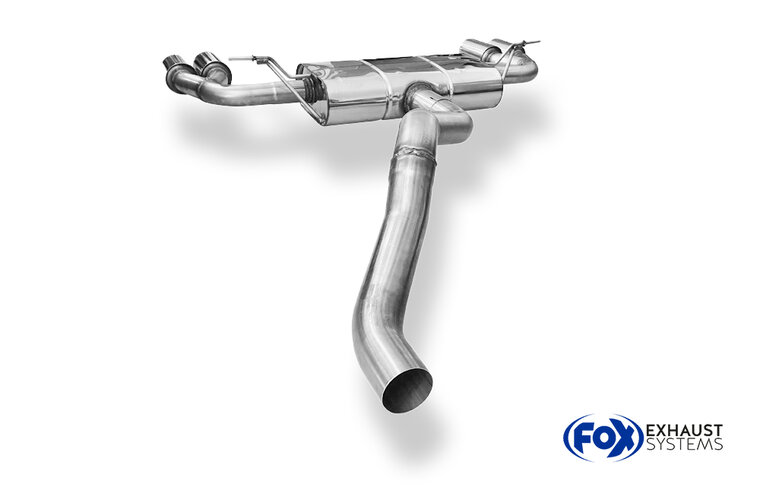 Fox Sportuitlaat Ford Focus MK4 ST-Line - starre achteras, uitlaatdemper achter, uitlaat links/rechts - 2x90 type 25 links/rechts