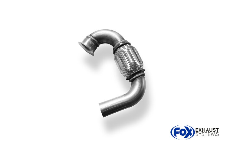 Fox Sportuitlaat Smart Fortwo 453 Coup&eacute; &amp; Cabrio Flexpijp f&uuml;r FOX ESD incl. Zubeh&ouml;r