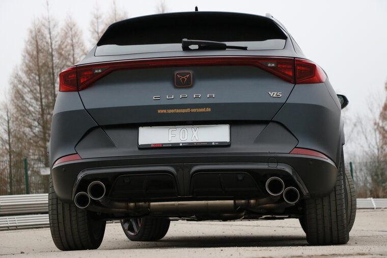 Fox Sportuitlaat CUPRA Formentor 4x4 - VZ5 Achterdemper met 2 uitlaatkleppen - 2x100 en 2x90 Type 25