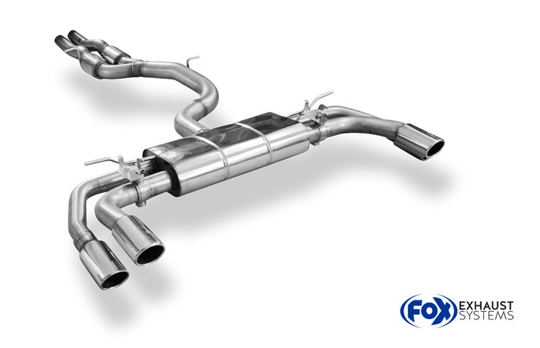 Fox Sportuitlaat CUPRA Formentor 4x4 - VZ5 achterdemper met 2 uitlaatkleppen - 2x88x74 type 32 rechts/links en voordemper