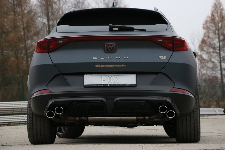 Fox Sportuitlaat CUPRA Formentor 4x4 - VZ5 Achterdemper met 2 uitlaatkleppen - 2x88x74 Type 32 rechts/links