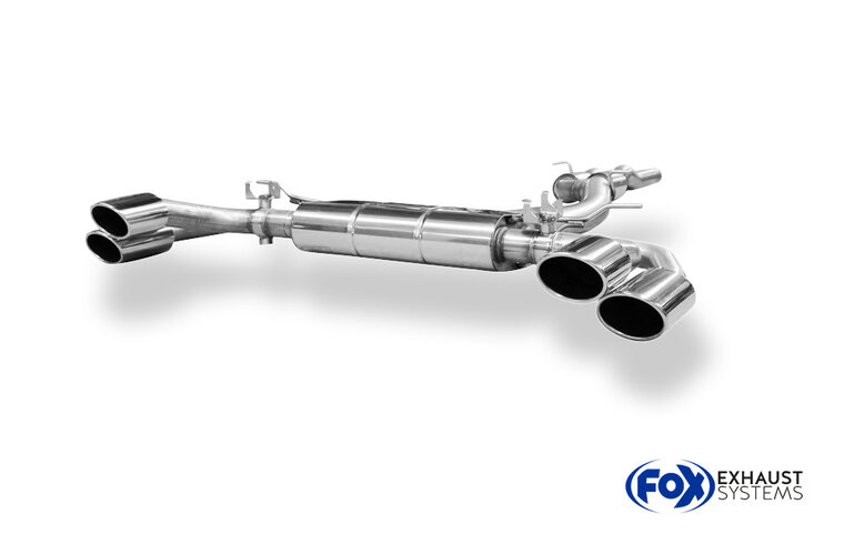 Fox Sportuitlaat CUPRA Formentor 4x4 - VZ5 achterdemper met 2 uitlaatkleppen - 2x115x85 type 44 rechts/links en voordemper