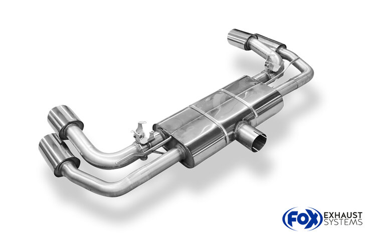 Fox Sportuitlaat CUPRA Formentor 4x4 - VZ5 Achterdemper met 2 uitlaatkleppen - 2x115x85 Type 44 rechts/links
