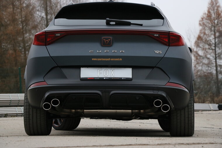 Fox Sportuitlaat CUPRA Formentor 4x4 - VZ5 Achterdemper met 2 uitlaatkleppen - 2x115x85 Type 44 rechts/links