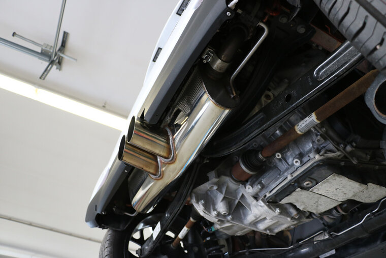 Fox Sportuitlaat Smart Fortwo 453 achterdemper, centrale uitlaat - 2x80 Type 14