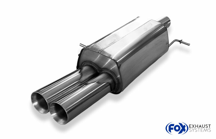 Fox Sportuitlaat Achterdemper Ford Galaxy WGR/ VW Sharan 7M - 2x80 Type 24