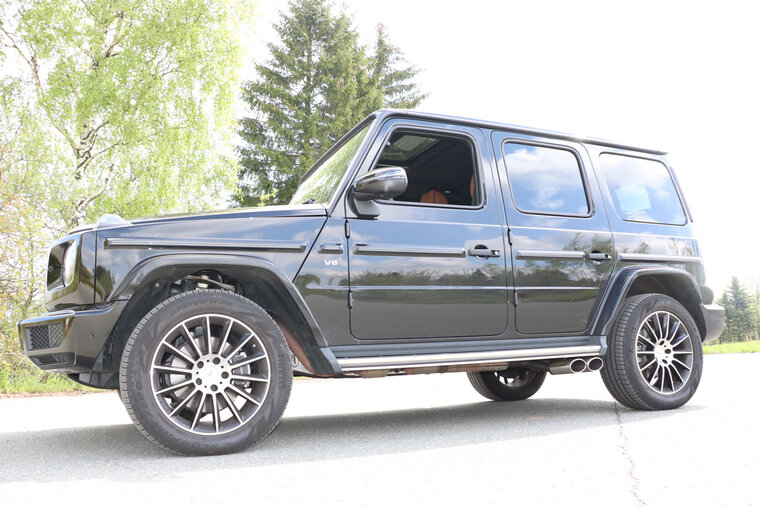 Fox Sportuitlaat Mercedes G-Klasse G500 310 kW - 463 Clip-on uitlaatstuk - 2x115x85 Type 38 rechts en links onder treeplank