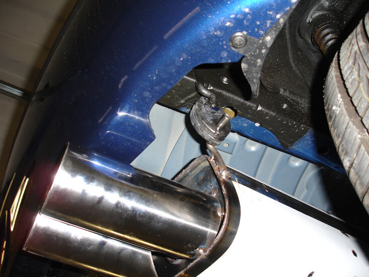 Fox Sportuitlaat Hyundai Getz - 3/5-deurs achterdemper, uitgang rechts/links - 1x90 type 13 rechts/links