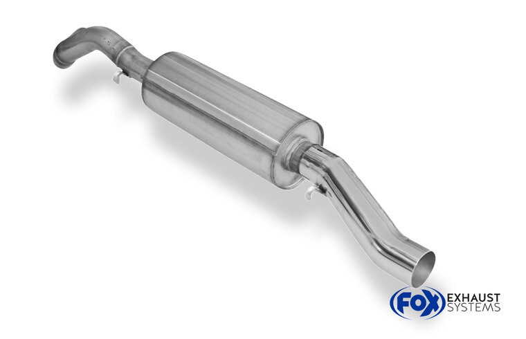 Fox Sportuitlaat VW Golf MK1 Cabriolet achterdemper &Oslash;63,5 mm - 1x63,5 Type 23