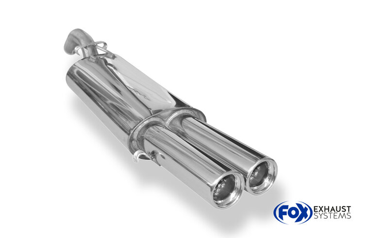 Fox Sportuitlaat VW Golf MK2 Type 19E Achterdemper - 2x76 Type 13