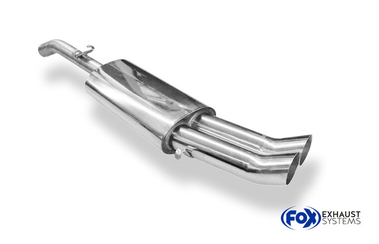 Fox Sportuitlaat VW Golf MK2 Type 19E GTI Achterdemper - 2x76 Type 18