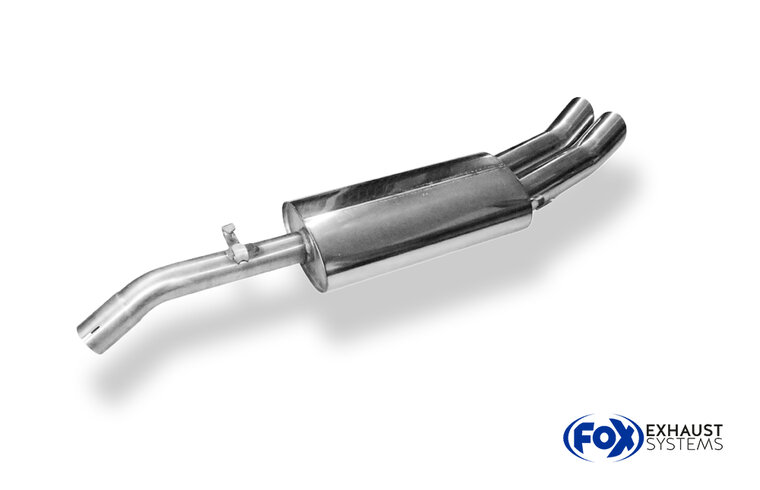 Fox Sportuitlaat VW Golf MK2 Type 19E GTI Achterdemper - 2x76 Type 18