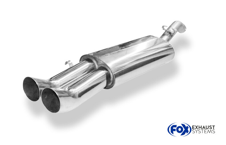 Fox Sportuitlaat VW Golf MK2 Type 19E GTI Achterdemper - 2x76 Type 18