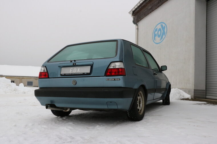 Fox Sportuitlaat VW Golf MK2 Type 19E Achterdemper - 1x63 Type 10