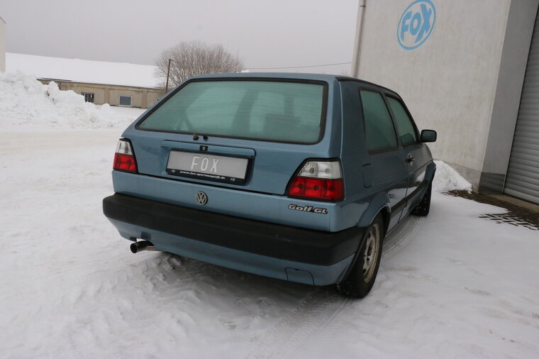 Fox Sportuitlaat VW Golf MK2 Type 19E Achterdemper - 1x63 Type 23