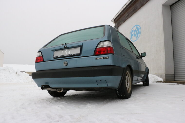 Fox Sportuitlaat VW Golf MK2 Type 19E Achterdemper - 1x63 Type 23
