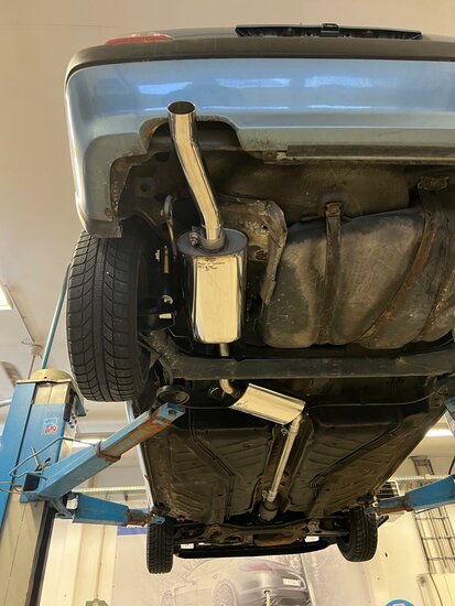 Fox Sportuitlaat VW Golf MK2 Type 19E Achterdemper - 1x63 Type 23