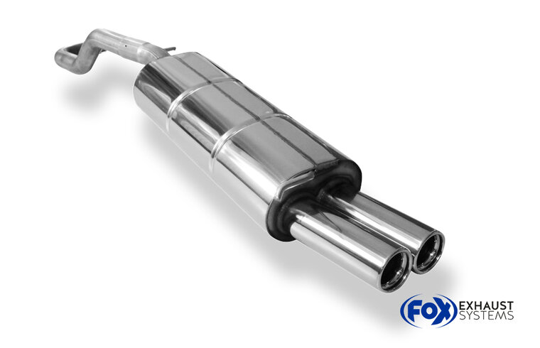 Fox Sportuitlaat VW Golf MK4 achterdemper - 2x76 Type 13
