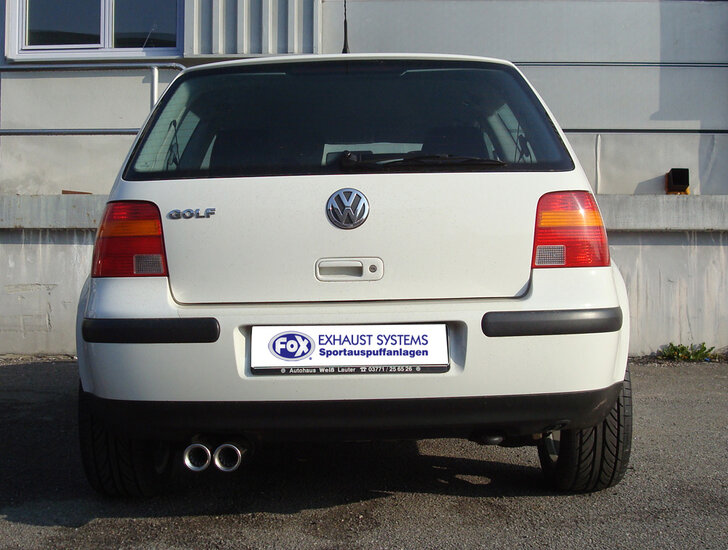 Fox Sportuitlaat VW Golf MK4 achterdemper - 2x76 Type 13