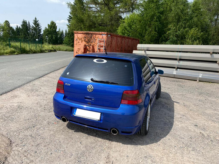 Fox Sportuitlaat VW Golf MK4 R32 Achterdemper Rechts/Links Uitlaat - 1x100 Type 16 Rechts/Links