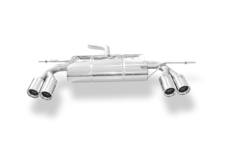 Fox Sportuitlaat VW Golf MK5 achterdemper, rechter/linker uitlaat - 2x80 Type 13 rechts/links