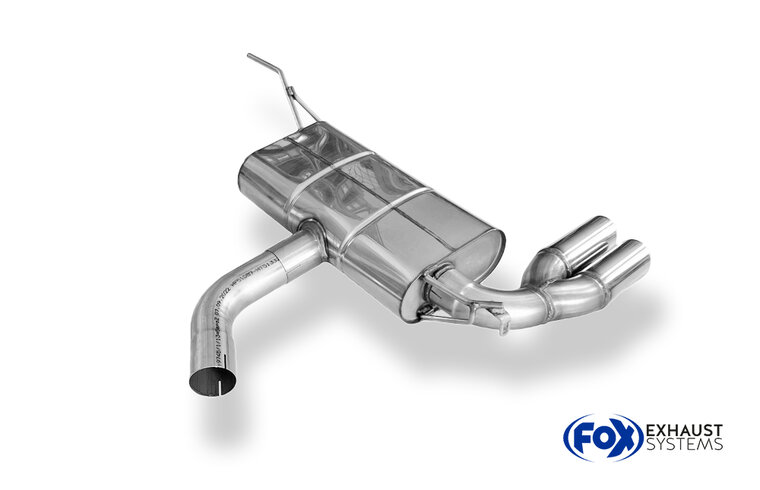 Fox Sportuitlaat VW Golf MK5 GTI/GTD Achterdemper - 2x76 Type 17