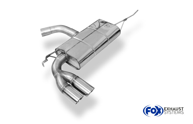 Fox Sportuitlaat VW Golf MK5 GTI/GTD Achterdemper - 2x76 Type 25