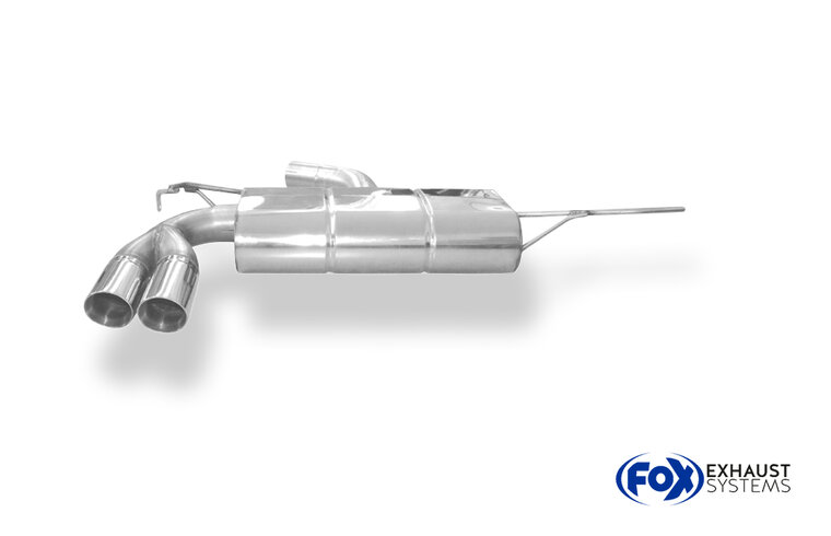 Fox Sportuitlaat VW Golf MK5 GTI/GTD Achterdemper - 2x76 Type 25