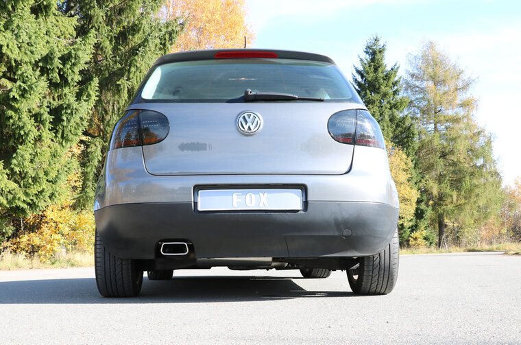 Fox Sportuitlaat VW Golf MK5 4motion - 1K Achterdemper &Oslash;70mm - 145x65 Type 59