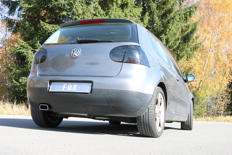 Fox Sportuitlaat VW Golf MK5 4motion - 1K Achterdemper &Oslash;70mm - 145x65 Type 59