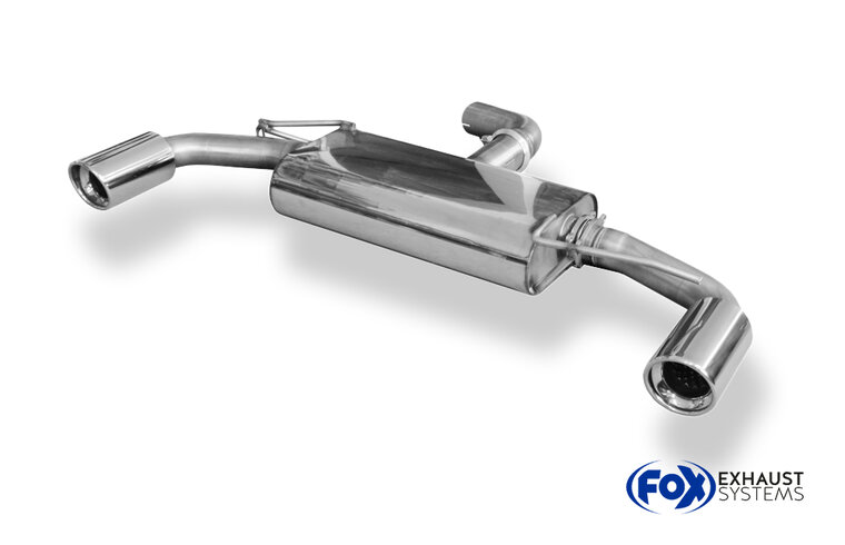 Fox Sportuitlaat VW Golf MK6 GTI + Cabriolet Achterdemper Rechts/Links Uitlaat - 1x90 Type 17 Rechts/Links