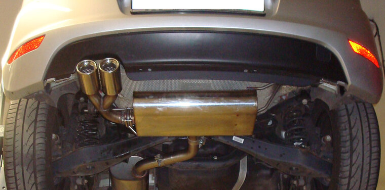 Fox Sportuitlaat VW Golf MK6 achterdemper, enkelzijdig - 2x80 Type 13