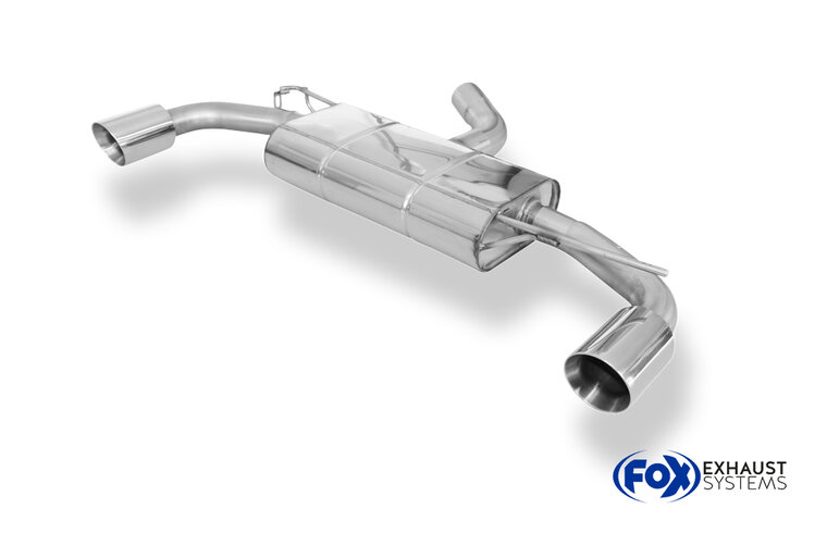 Fox Sportuitlaat VW Golf MK7 - 2.0l GTI Achterdemper rechts/links - 1x100 Type 25 rechts/links