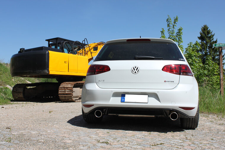 Fox Sportuitlaat VW Golf MK7 4-Motion achterdemper, dwars, rechter/linker uitlaat - 1x100 Type 16 rechts/links