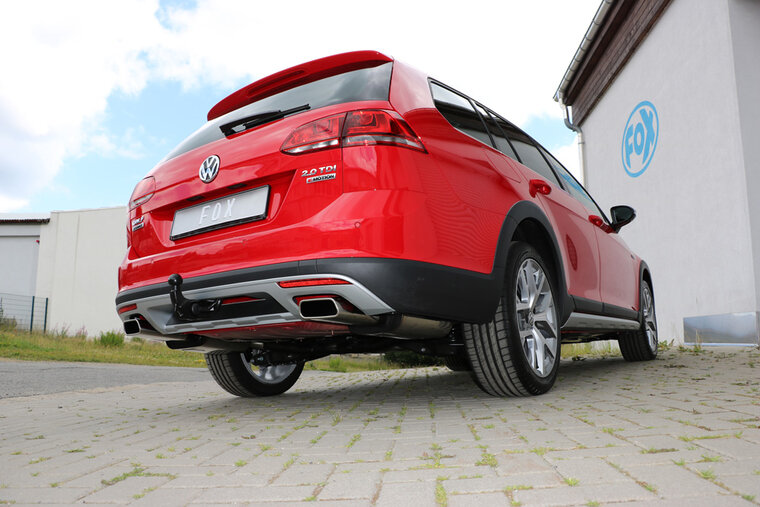 Fox Sportuitlaat VW Golf MK7 Variant 4-Motion Alltrack Achterdemper rechts/links - 145x65 Type 59 rechts/links