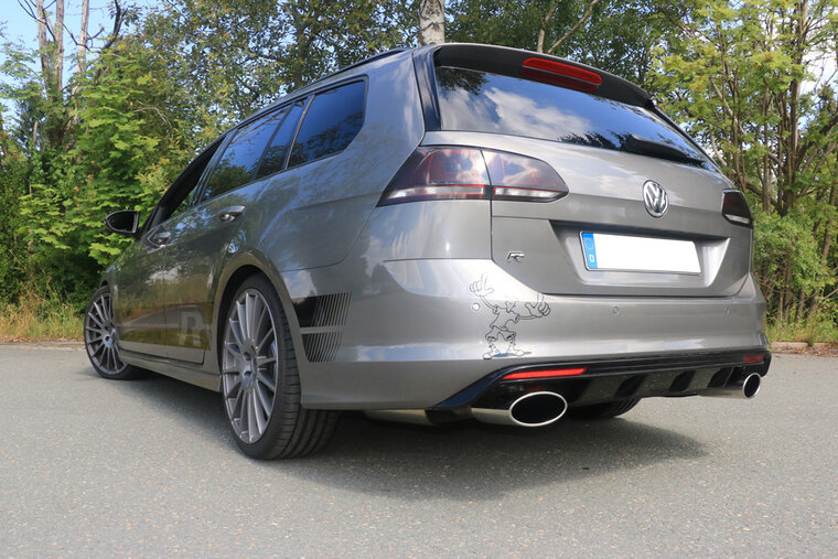 Fox Sportuitlaat VW Golf MK7 Variant R - 4-Motion Achterdemper rechts/links - 160x90 Type 38 rechts/links