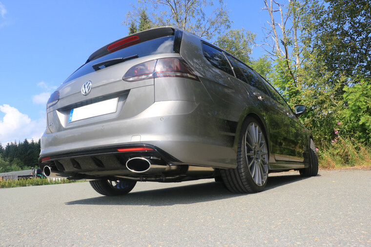 Fox Sportuitlaat VW Golf MK7 Variant R - 4-Motion Achterdemper rechts/links - 160x90 Type 38 rechts/links