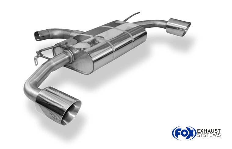Fox Sportuitlaat VW Golf MK7 - GTE Achterdemper rechts/links - 1x100 Type 25 rechts/links