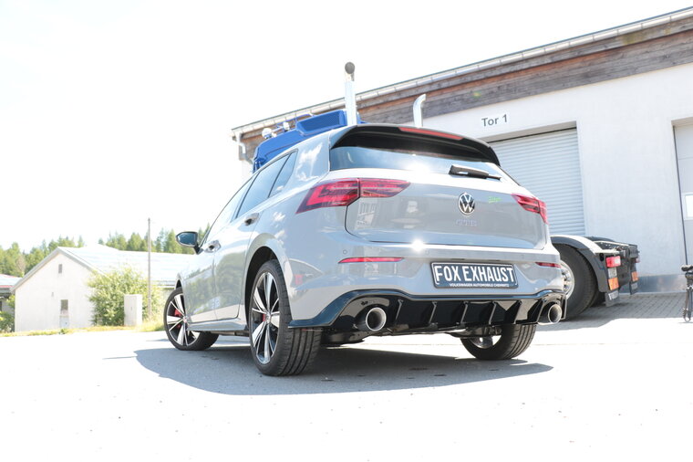 Fox Sportuitlaat VW Golf MK8 GTE achterdemper rechts/links - 1x100 type 25 rechts/links