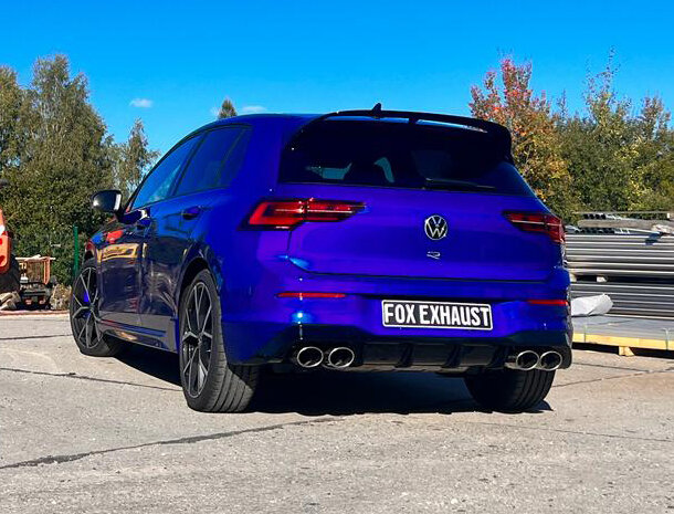Fox Sportuitlaat VW Golf MK8 R uitlaatstukken rechts/links - 2x115x85 Type 32 rechts/links - passen op de originele achterdemper