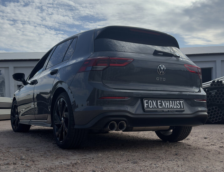 Fox Sportuitlaat VW Golf MK8 GTD achterdemper - 2x90 Type 25