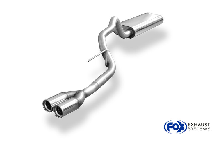 Fox Sportuitlaat Jeep Grand Cherokee Type WJ/WG Aansluiting 56mm Achterdemper - 2x80 Type 13