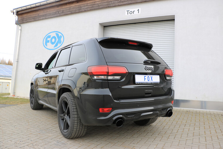 Fox Sportuitlaat Jeep Grand Cherokee WK II - 6.4L SRT8 vanaf 2014 Achterdemper Rechts/Links - 129x106 Type 32 Rechts/Links ZWART